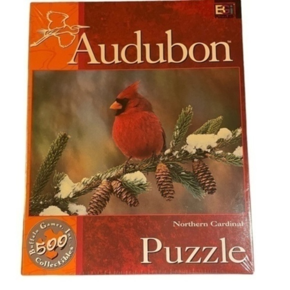 Puzzle AUDUBON NORTHERN CARDINAL NEW - BUFFALO GAMES COLLECTIBLES 21.25 X 15​​​